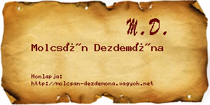 Molcsán Dezdemóna névjegykártya